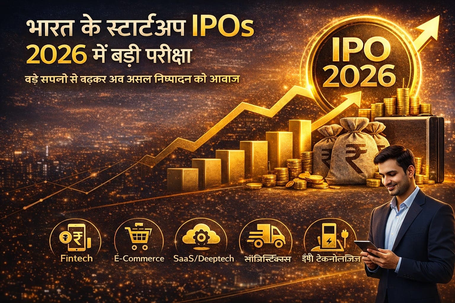🇮🇳 भारत के स्टार्टअप IPOs 2026 में एक महत्वपूर्ण परीक्षा से गुजरेंगे