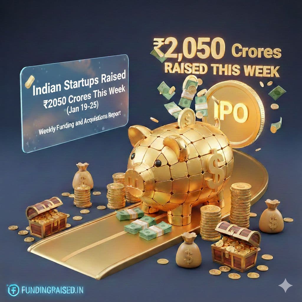 🚀 Startup Funding: एक हफ्ते में $353 मिलियन से ज्यादा निवेश,