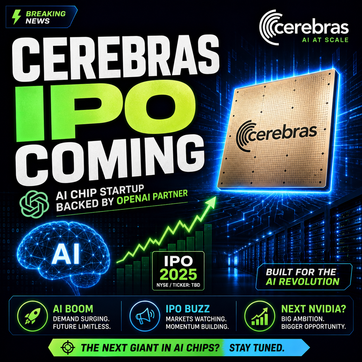 🚀 Cerebras Systems का IPO धमाका! OpenAI के पार्टनर की बड़ी तैयारी